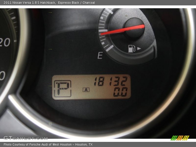 Espresso Black / Charcoal 2011 Nissan Versa 1.8 S Hatchback