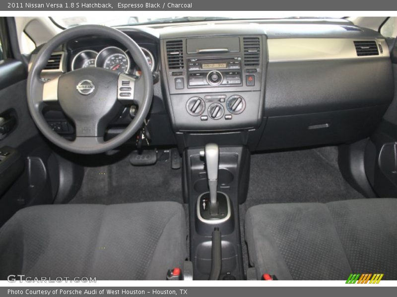 Espresso Black / Charcoal 2011 Nissan Versa 1.8 S Hatchback