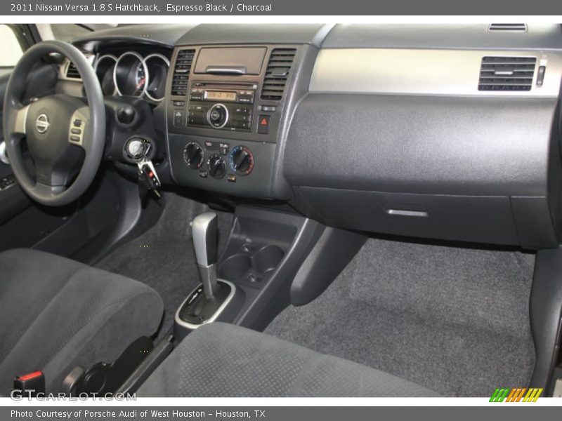 Espresso Black / Charcoal 2011 Nissan Versa 1.8 S Hatchback