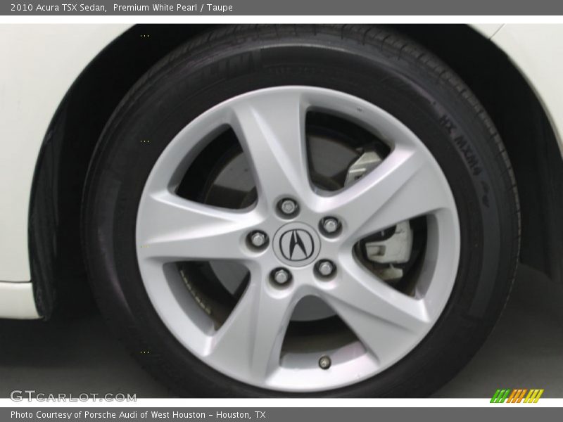 Premium White Pearl / Taupe 2010 Acura TSX Sedan