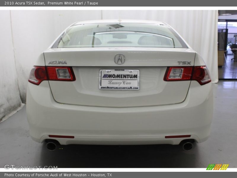Premium White Pearl / Taupe 2010 Acura TSX Sedan