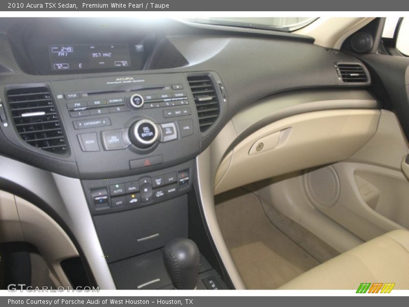Premium White Pearl / Taupe 2010 Acura TSX Sedan