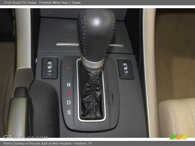 Premium White Pearl / Taupe 2010 Acura TSX Sedan