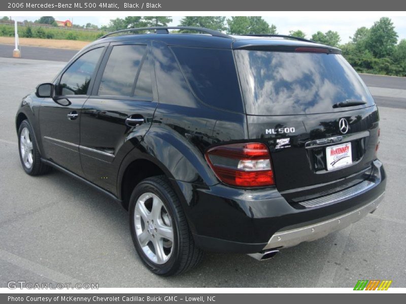Black / Black 2006 Mercedes-Benz ML 500 4Matic