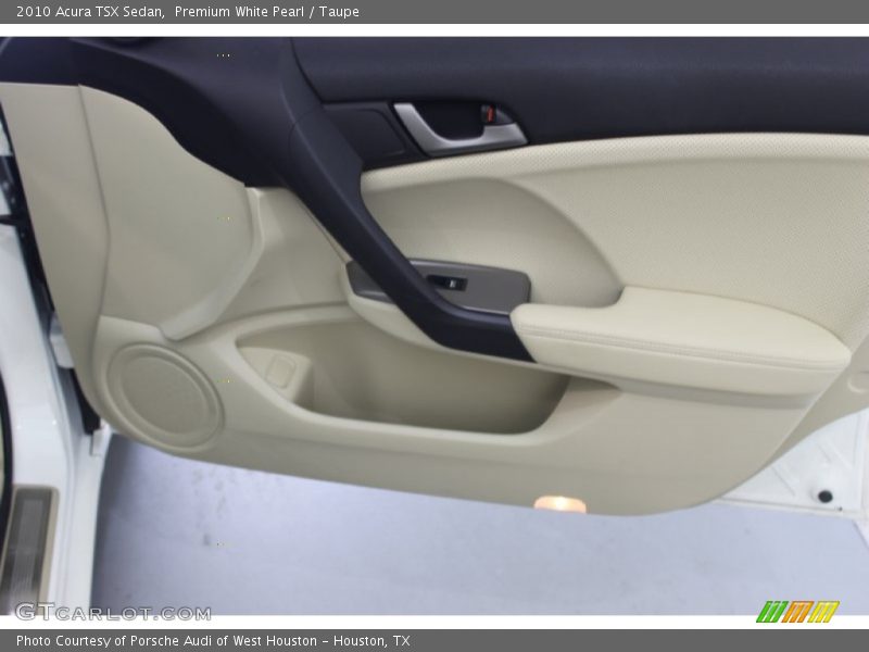 Premium White Pearl / Taupe 2010 Acura TSX Sedan