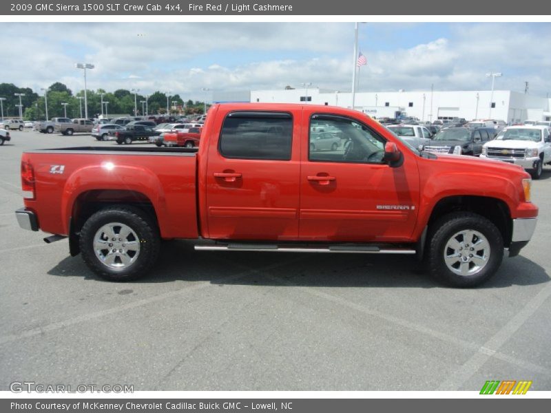 Fire Red / Light Cashmere 2009 GMC Sierra 1500 SLT Crew Cab 4x4