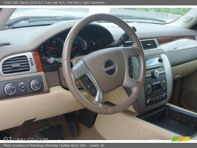 Fire Red / Light Cashmere 2009 GMC Sierra 1500 SLT Crew Cab 4x4