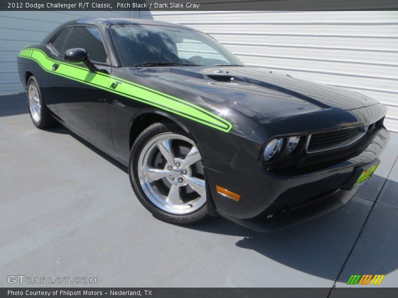 Pitch Black / Dark Slate Gray 2012 Dodge Challenger R/T Classic