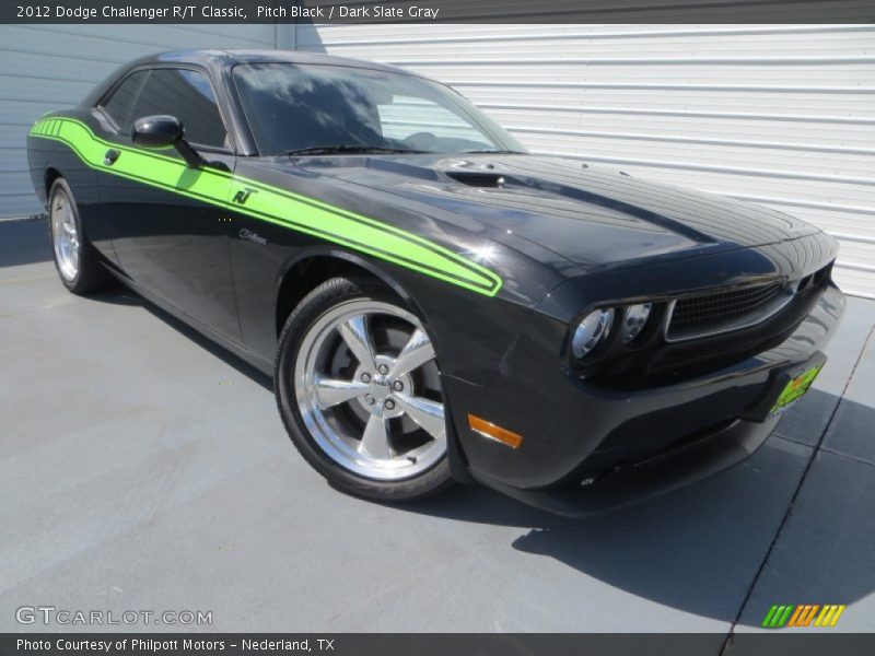 Pitch Black / Dark Slate Gray 2012 Dodge Challenger R/T Classic