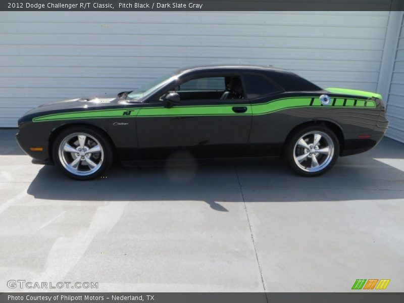 Pitch Black / Dark Slate Gray 2012 Dodge Challenger R/T Classic