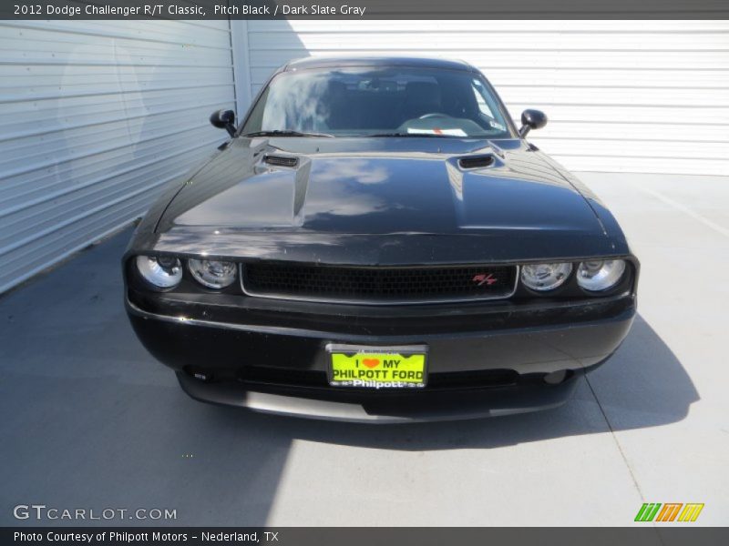 Pitch Black / Dark Slate Gray 2012 Dodge Challenger R/T Classic