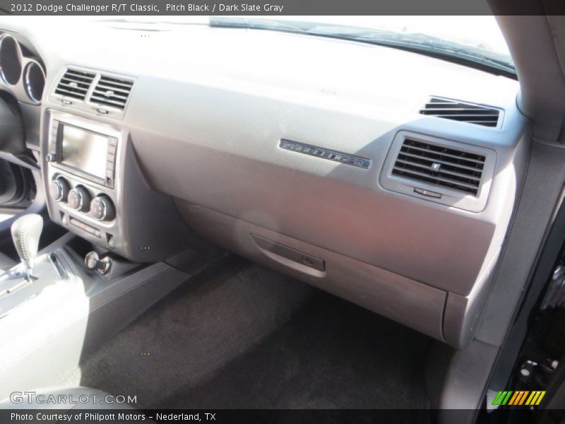 Pitch Black / Dark Slate Gray 2012 Dodge Challenger R/T Classic