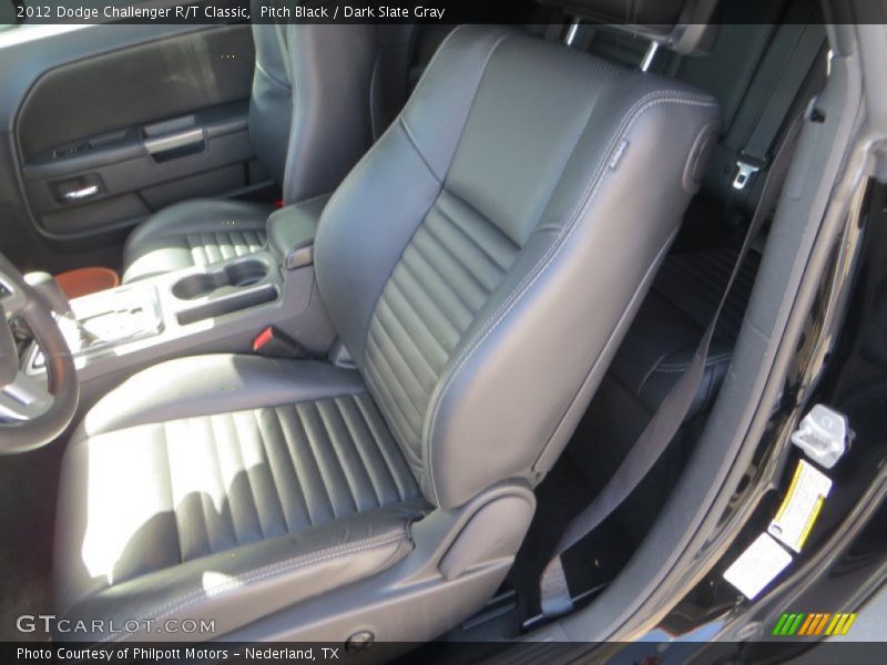 Pitch Black / Dark Slate Gray 2012 Dodge Challenger R/T Classic