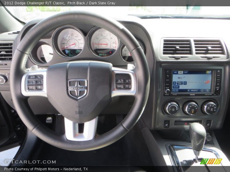 Pitch Black / Dark Slate Gray 2012 Dodge Challenger R/T Classic