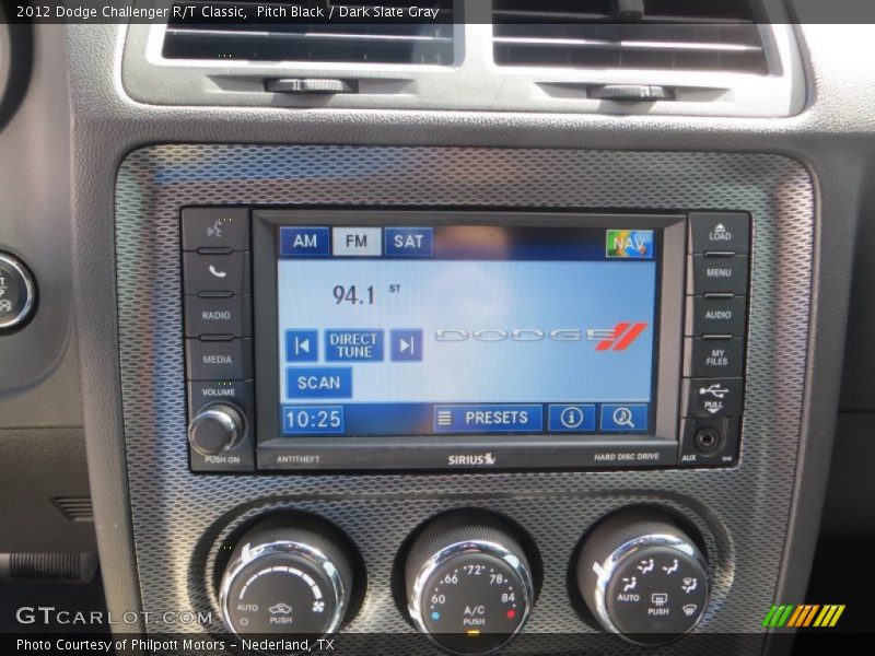 Pitch Black / Dark Slate Gray 2012 Dodge Challenger R/T Classic