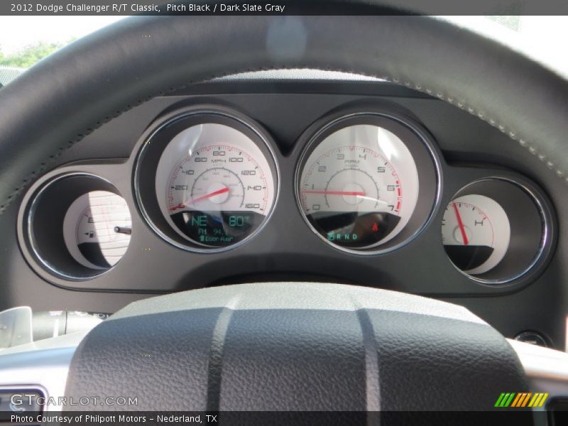 Pitch Black / Dark Slate Gray 2012 Dodge Challenger R/T Classic