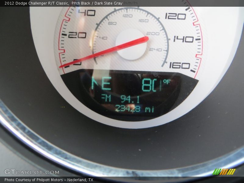 Pitch Black / Dark Slate Gray 2012 Dodge Challenger R/T Classic