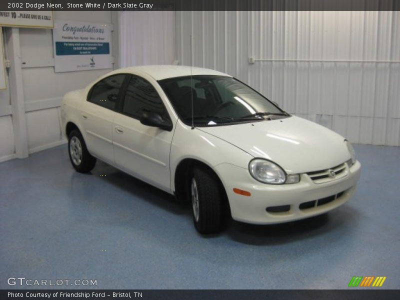 Stone White / Dark Slate Gray 2002 Dodge Neon