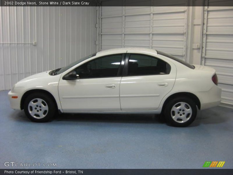 Stone White / Dark Slate Gray 2002 Dodge Neon