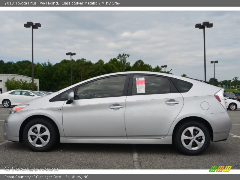 Classic Silver Metallic / Misty Gray 2013 Toyota Prius Two Hybrid