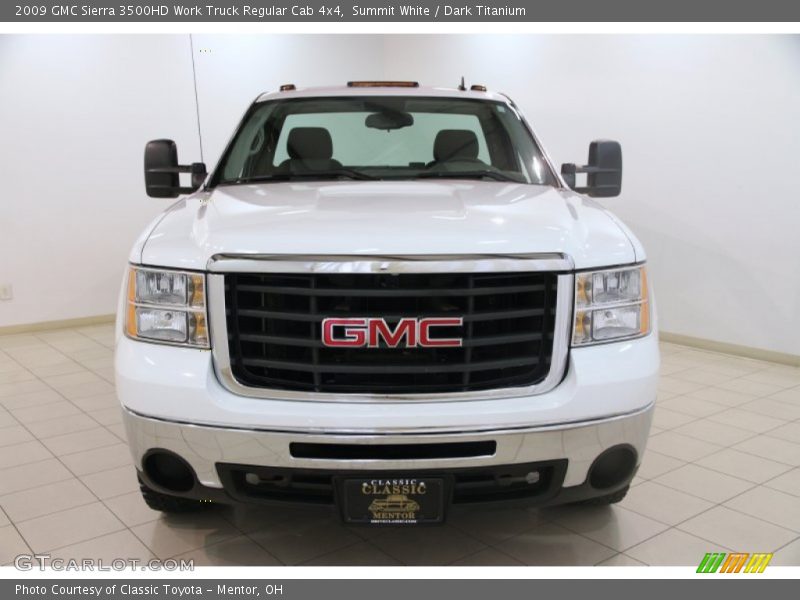 Summit White / Dark Titanium 2009 GMC Sierra 3500HD Work Truck Regular Cab 4x4