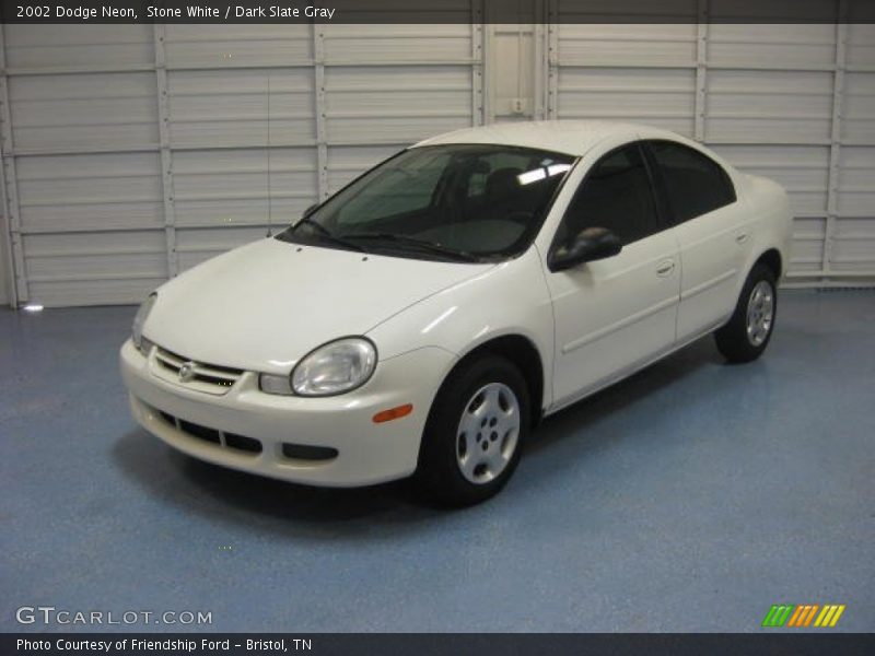Stone White / Dark Slate Gray 2002 Dodge Neon