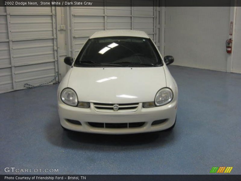 Stone White / Dark Slate Gray 2002 Dodge Neon