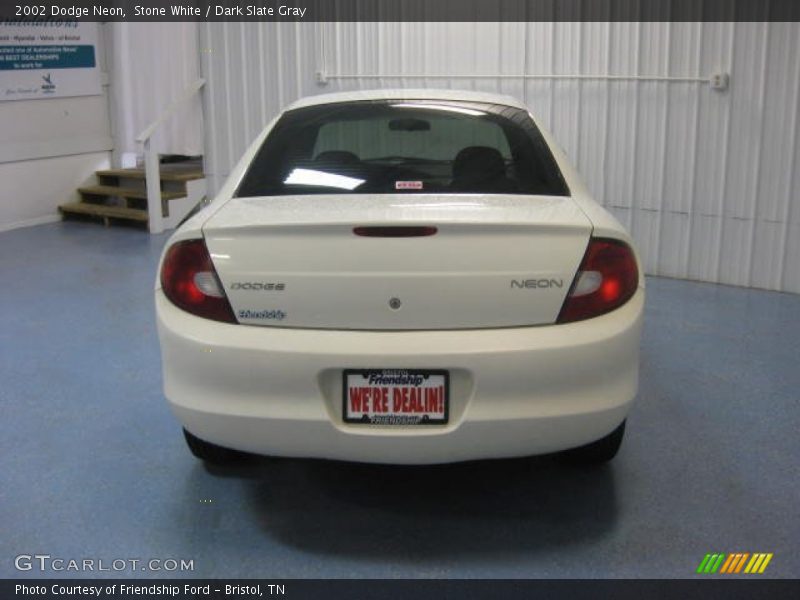 Stone White / Dark Slate Gray 2002 Dodge Neon