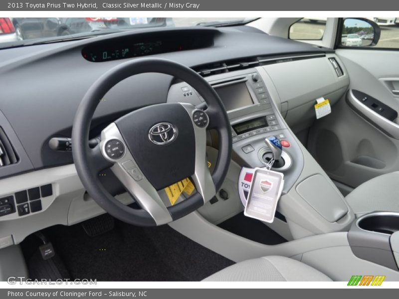 Classic Silver Metallic / Misty Gray 2013 Toyota Prius Two Hybrid