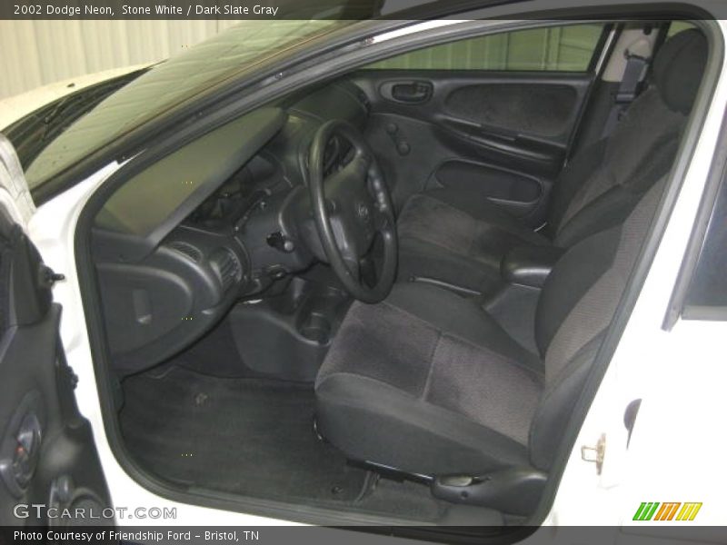 Stone White / Dark Slate Gray 2002 Dodge Neon