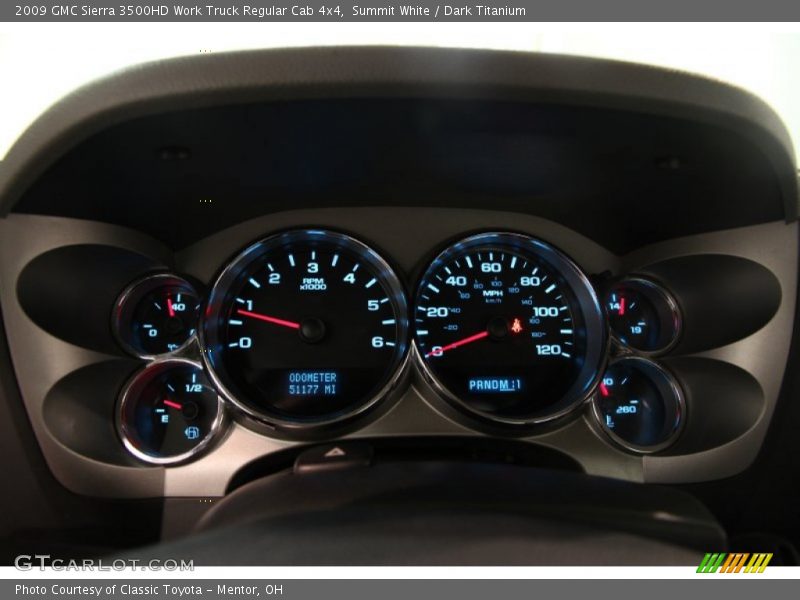  2009 Sierra 3500HD Work Truck Regular Cab 4x4 Work Truck Regular Cab 4x4 Gauges