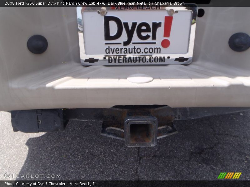 Dark Blue Pearl Metallic / Chaparral Brown 2008 Ford F350 Super Duty King Ranch Crew Cab 4x4