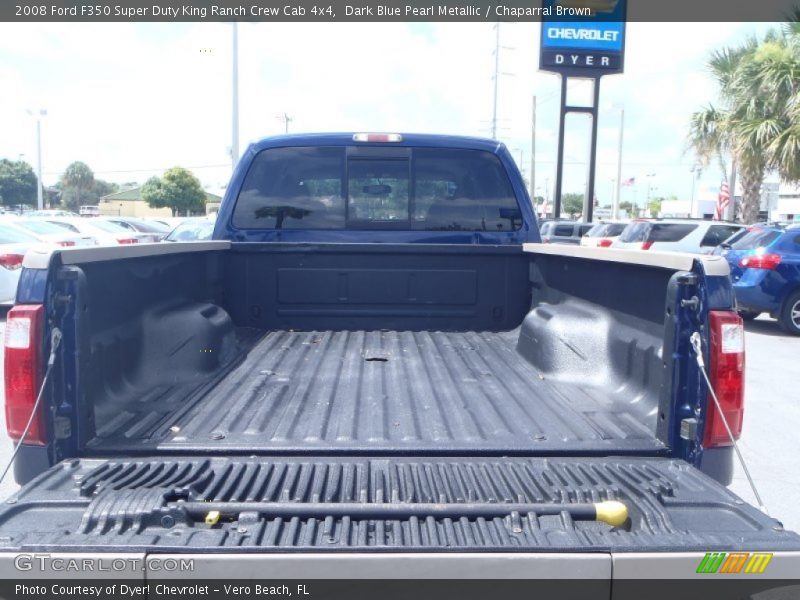 Dark Blue Pearl Metallic / Chaparral Brown 2008 Ford F350 Super Duty King Ranch Crew Cab 4x4