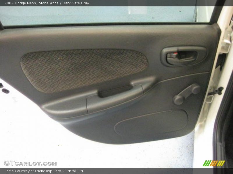 Stone White / Dark Slate Gray 2002 Dodge Neon