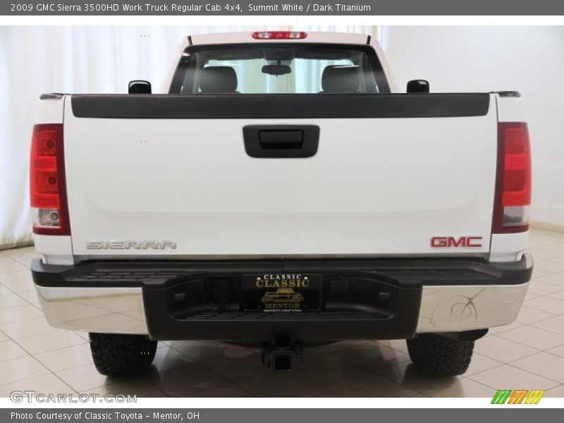Summit White / Dark Titanium 2009 GMC Sierra 3500HD Work Truck Regular Cab 4x4