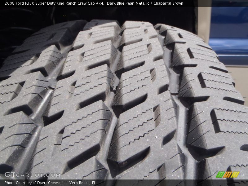 Dark Blue Pearl Metallic / Chaparral Brown 2008 Ford F350 Super Duty King Ranch Crew Cab 4x4