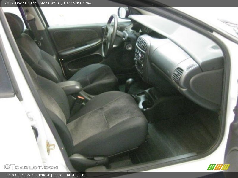Stone White / Dark Slate Gray 2002 Dodge Neon
