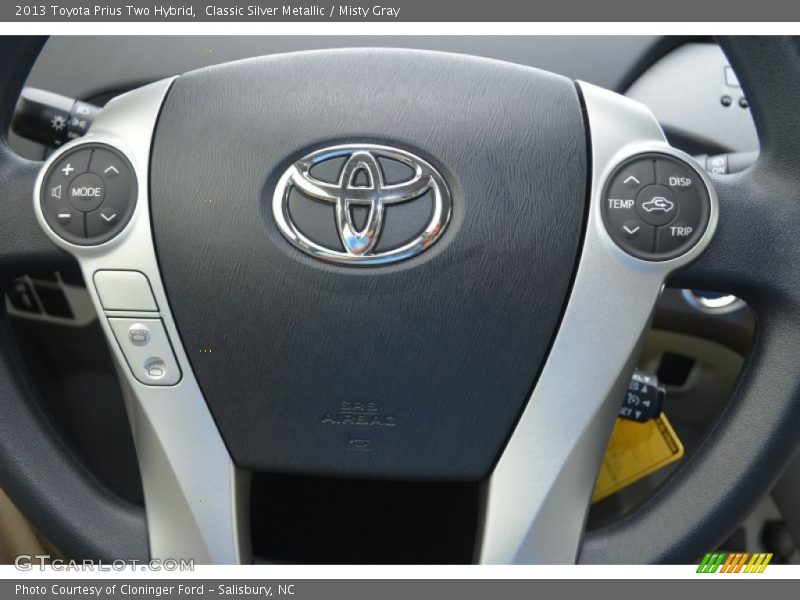 Classic Silver Metallic / Misty Gray 2013 Toyota Prius Two Hybrid