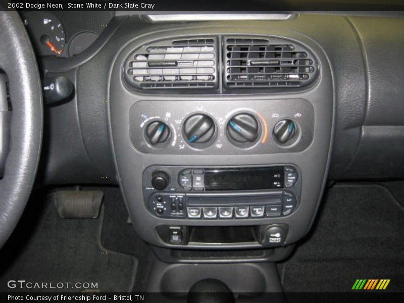 Stone White / Dark Slate Gray 2002 Dodge Neon