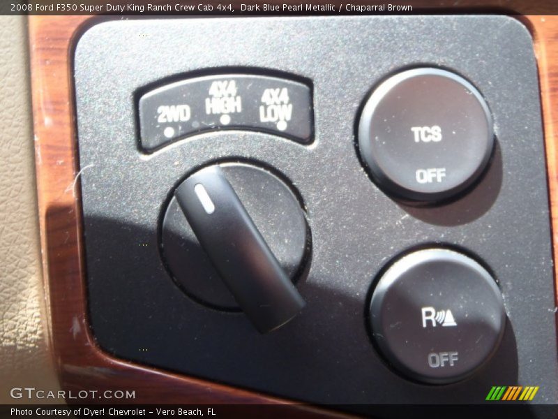 Dark Blue Pearl Metallic / Chaparral Brown 2008 Ford F350 Super Duty King Ranch Crew Cab 4x4