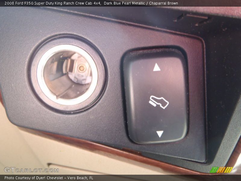 Dark Blue Pearl Metallic / Chaparral Brown 2008 Ford F350 Super Duty King Ranch Crew Cab 4x4