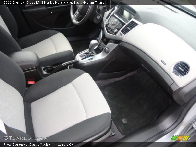 Silver Ice Metallic / Jet Black/Medium Titanium 2011 Chevrolet Cruze LS