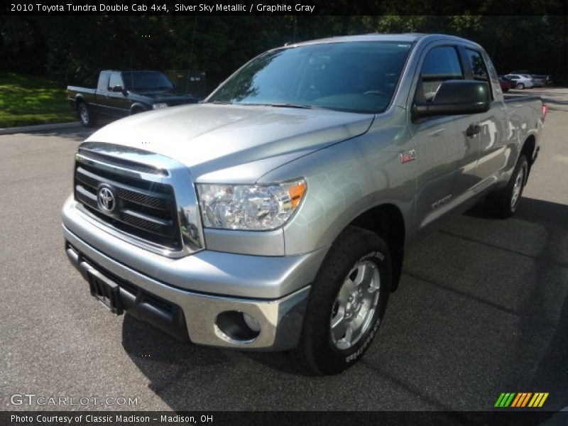 Silver Sky Metallic / Graphite Gray 2010 Toyota Tundra Double Cab 4x4