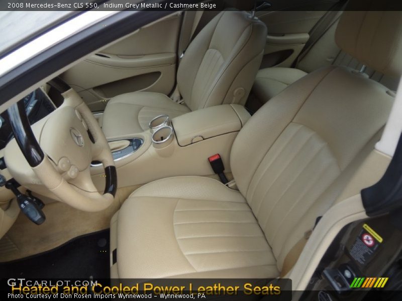 Indium Grey Metallic / Cashmere Beige 2008 Mercedes-Benz CLS 550