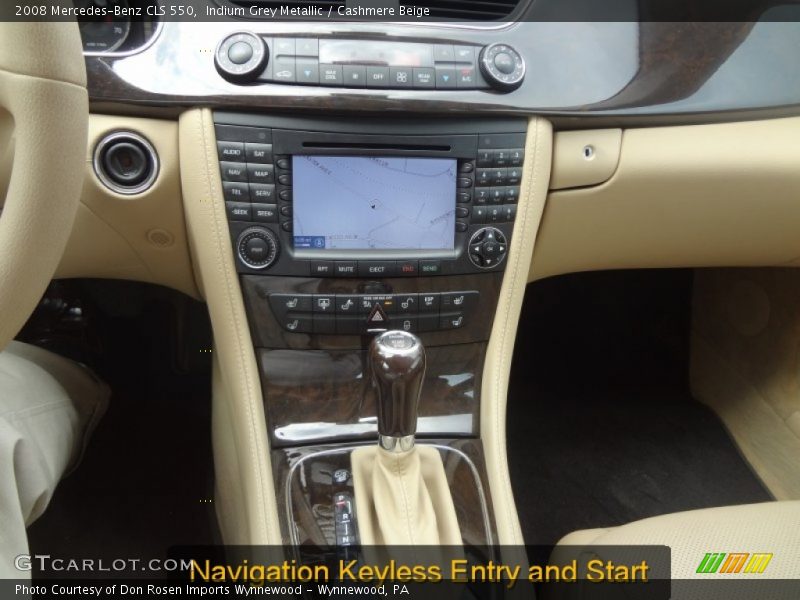 Indium Grey Metallic / Cashmere Beige 2008 Mercedes-Benz CLS 550