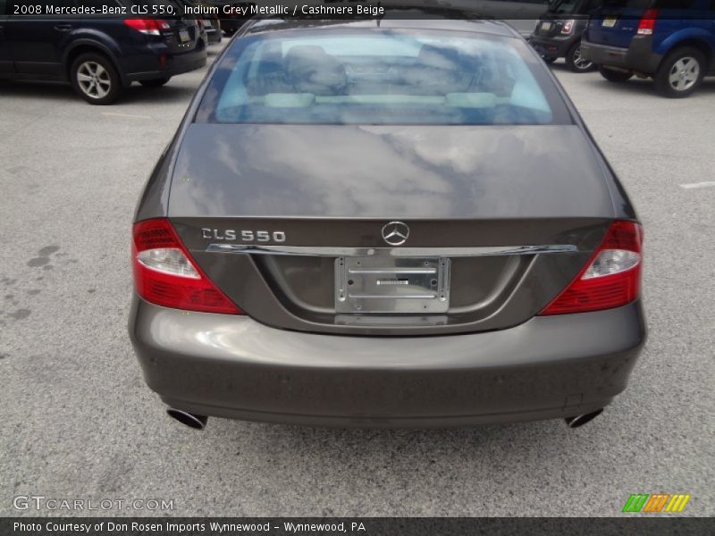 Indium Grey Metallic / Cashmere Beige 2008 Mercedes-Benz CLS 550