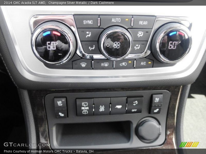 Champagne Silver Metallic / Dark Cashmere 2014 GMC Acadia SLT AWD