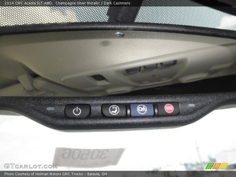 Champagne Silver Metallic / Dark Cashmere 2014 GMC Acadia SLT AWD