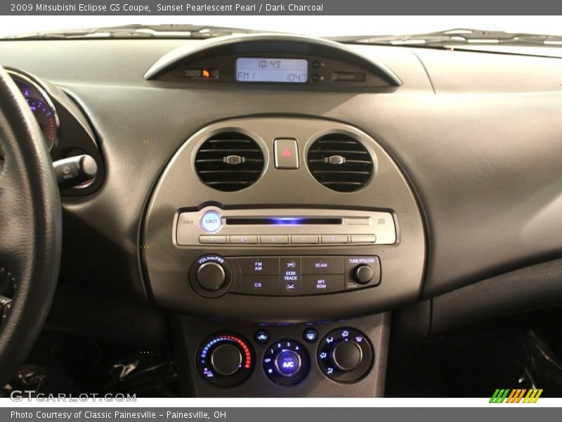 Controls of 2009 Eclipse GS Coupe