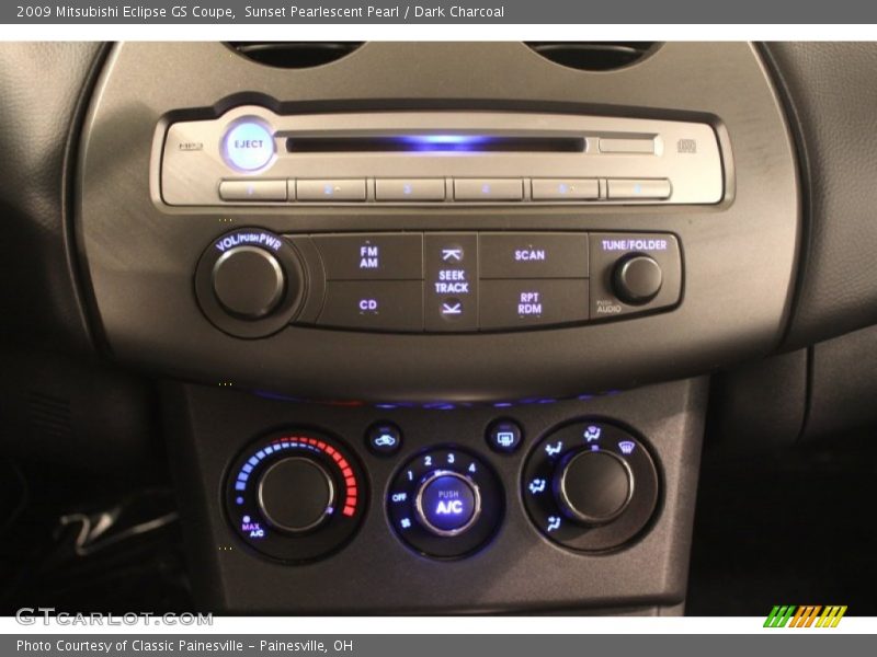 Controls of 2009 Eclipse GS Coupe